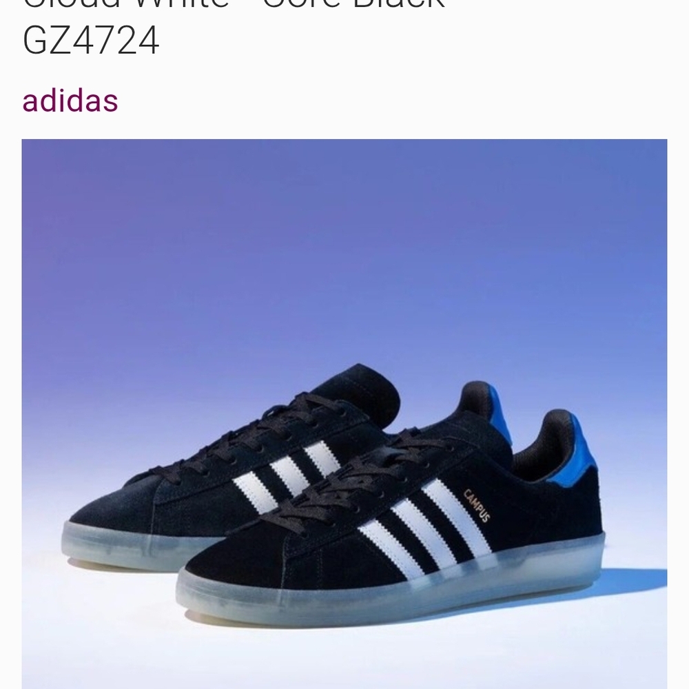 Adidas Black and White Sneakers